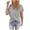 Gray, variant on WIZUTIZ Workout Tops for Women up to 60% Off Loose Fit Tshirts Solid Cotton Linen Pure Colour V-Neck Shirts Holiday Beach Ladies Tops Lightweight Cotton Soft Tshirt Retro Tunics Short Sleeve Tee Bl