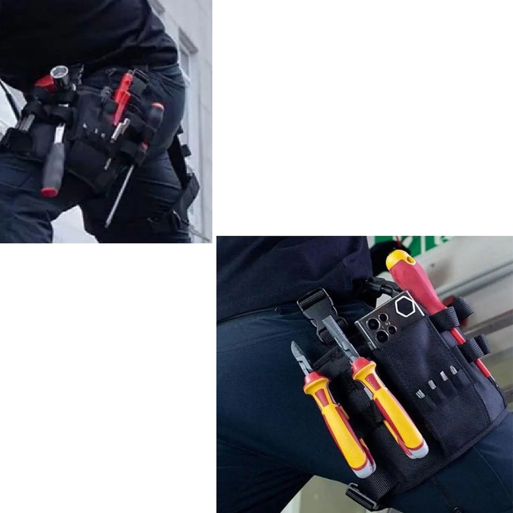 Pocket Repair Tool Bag Compact Small Carrier Bag for Electrician Mechanic Pouch Fangkenuo