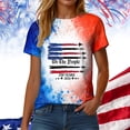 thumbnail image 4 of Leey-World 250 Year Anniversary America Women Tee Shirts Women's July 4th American Flag T Shirts(Watermelon Red,XL), 4 of 7