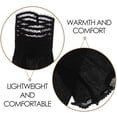 thumbnail image 3 of CHICHUMID 1 Pair Hand Ruffle Cuffs Black Cloth Layered Effect For Casual Wear, 3 of 6