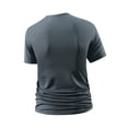 thumbnail image 5 of Yaoyar Mens Muscle Slim Henley Shirts Crewneck Longline T-Shirt Solid Color Gym Workout Athletic Shirt Tees with Button, 5 of 8