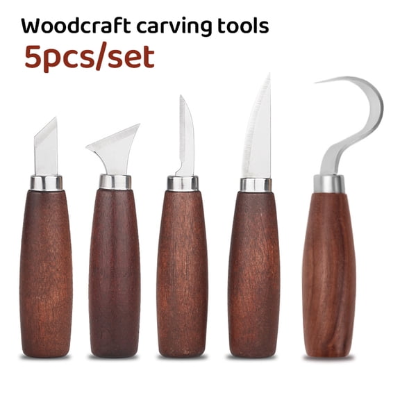 5pcs tools for wood carving Chisel Woodworking Cutter Hand Tool Set Wood Carving Knife DIY Peeling Woodcarving