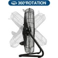 thumbnail image 5 of BILT HARD 20" High Velocity Floor Fan, 4600 CFM 3-Speed with Wall-Mounting System, Heavy Duty Metal Industrial Fans for Garage, Warehouse, Basement, 5 of 9