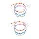 thumbnail image 1 of Sonducket 3 Pieces Wax Cord Braided Bracelet Rope Crystal Style Hand Girls Women Jewelry Bohemian Beach Shell Bracelets Multi-colored Como se muestra 2Conjunto, 1 of 6