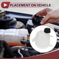 thumbnail image 3 of Unique Bargains 1 Set Engine Coolant Reservoir Water Expansion Tank for RENAULT CLIO MK2 1998-2012 Coolant Radiator Reservoir Bottle with Cap No.7701470460/7701466975, 3 of 6