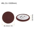 thumbnail image 2 of Unique Bargains 20pcs 48L Fabric Cloth Covered Button 30mm Round Metal Shank Sewing Buttons for Suits Dress Blouses, Caramel, 2 of 5