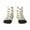 1 Black, variant on Leopard Print Pattern Quarter Crew Socks,Toe Seamed Ankle Socks,Cotton Cushioned Breathable Athletic Crew Sports Socks