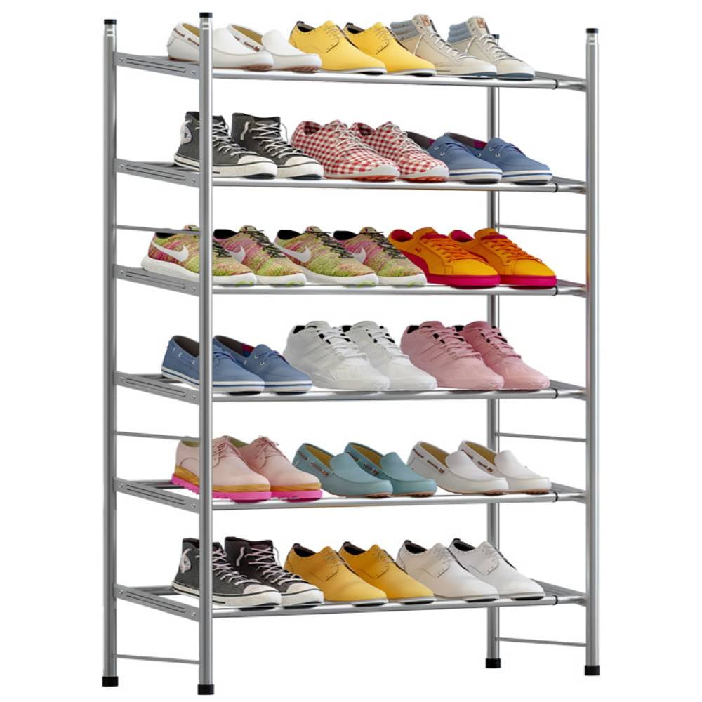 Free Standing Shoe Rack Metal Iron of Expandable and Adjustable Shoes