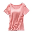 thumbnail image 3 of RongHuan T Shirt for Women Lightweight Workout Tees Casual Short Sleeve Yoga Shirts Undershirts Crew Neck Tshirt, 3 of 6