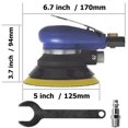 thumbnail image 2 of Sander TOOLPEAK Air Palm Random Orbital 5-inch Dual-Action, 2 of 6