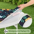 thumbnail image 5 of Pioneer Flower Floral Print Pattern Round Fitted Tablecloth with Elastic Edge,Dining Table Cover Waterproof,Outdoor Round Tablecloth for Camping,Dining,Indoor and Outdoor, 5 of 7
