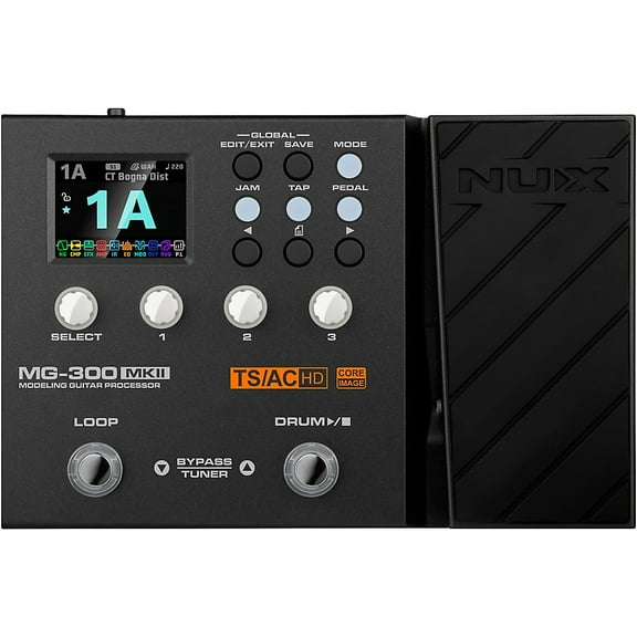 NUX MG-300MKII Multi-Effects and Amp Modeler Pedal Black