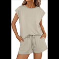 thumbnail image 1 of Conjuntos de 2 Piezas para Mujer Casual Verano Caqui S, 1 of 8