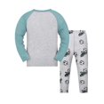 thumbnail image 2 of Bellafa Toddler Kids Boys Long Sleeve Top and Pants Pajamas Set Cotton 2 Piece Dinosaur Slpeepwear Set For 2-10 Years, 2 of 9