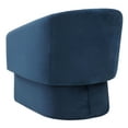 thumbnail image 5 of SAFAVIEH Couture Susie Contemporary Velvet Solid Accent Chair, Navy, 5 of 7