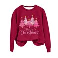 thumbnail image 2 of Uootdi Sweaters for Women Christmas Snowflake Gift Print Knitted Long Sleeve Sweater Casual LooseCrew Neck Top Pullover Funny T ops, 2 of 4