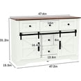 thumbnail image 2 of Vabches Assembled Kitchen Sideboard, Wood Composite White, 2 of 7