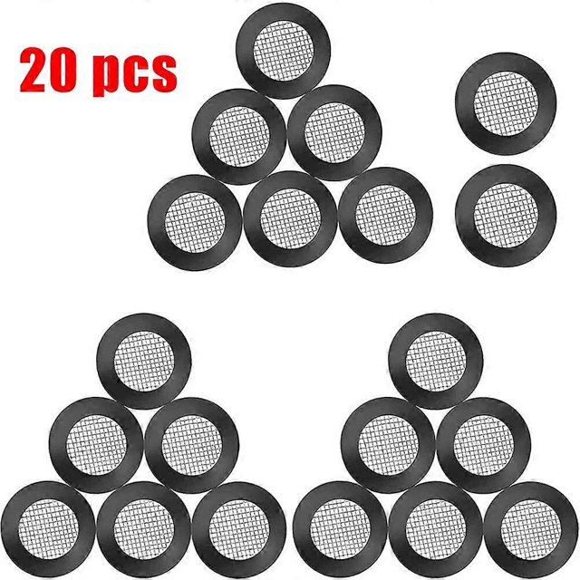 20Pcs Seal O-Ring Hose Gasket Flat Rubber Washer With Filter Net For Faucet Grommet 1/2 Rubber Gasket Washer Sink Strainer Tool