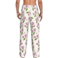 thumbnail image 7 of Salouo Tulips Flowers Print Pajama Pants for Men, Lounge Pants Elastic Waistband Casual Men's sleepwear Loungewear Sleep Pajama Pant -XX-Large, 7 of 7