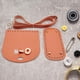 thumbnail image 1 of Bolsa de ganchillo con base inferior, juego de fabricación de bolsas DIY para bolso de mano, bolso cruzado hecho a mano Marrón, 1 of 8