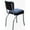 Black, variant on Richardson Seating Corp Lucy Diner Chair-Color:Zodiac Burgundy