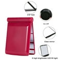 thumbnail image 3 of YAOMOBB Non-glaring Light Mirror Double sided Rectangle Portable LED Makeup Mirror Folding Lighted Travel Mirror with 1X Magnification for Purse (Pocket Size Handheld), 3 of 6