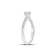 thumbnail image 4 of 10kt White Gold Round Diamond Solitaire Bridal Wedding Engagement Ring 1/10 Cttw, 4 of 4
