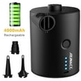 thumbnail image 2 of RUNACC Rechargeable Air Pump Electric Air Pumps Quick-Fill Inflator Deflator for Air Mattress Raft Bed Boat Pool Toy, 3 Nozzles, 2 of 6