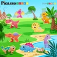 thumbnail image 3 of Magnet Tiles, bloques de construcción PicassoTiles, 8 figuras de dinosaurios, 3 of 7