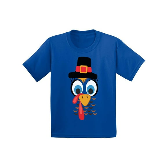 Awkward Styles Boys Thanksgiving Shirts Toddler Turkey Face T-shirt