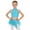 Blue Green, variant on Kids Girls Latin Dance Suit Sparkly Crop Top and Feather Tassel Briefs Skirt Performance Dress Royal Blue 6