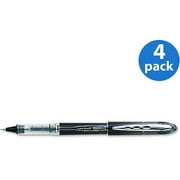 uni-ball Vision Elite Stick Roller Ball Pen, Black, Super Fine 4-Count