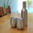 thumbnail image 5 of CHILLOUT LIFE - Juego de 2 vasos de vino de acero inoxidable de 12 oz - Copas de vino aisladas al vacío de doble pared con tapas y pajitas para café, vino, cócteles (acero inoxidable) CHILLOUT LIFE CHILLOUT LIFE Vaso 2 x 12 oz, 5 of 5