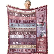 Retirement Gift for Woman, Best Retired Gifts for Women/Men 2025, Retire Gift Ideas, Funny Presents for Retirement Coworker/Teacher/Nurse/Mom, Soft Blanket