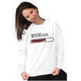 thumbnail image 4 of Weekend Loading Bar Computer Nerdy Unisex Plus Fleece Graphic Sweatshirt Brisco Brands 2X, 4 of 5
