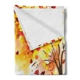 thumbnail image 2 of Autumn Soft Flannel Fleece Throw Blanket, Creative Fall Season Botanical Composition with Trees Leaves and Dots, Cozy Plush for Indoor and Outdoor Use, 50" x 60", Multicolor, by Ambesonne, 2 of 5