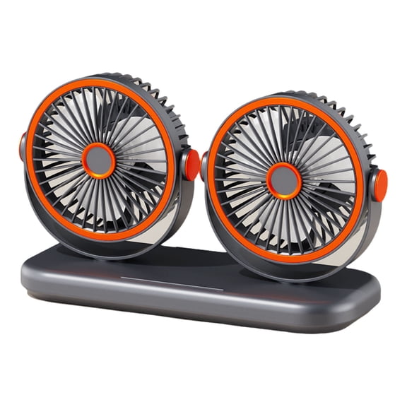 Miwamany Tower Dual Head Desktop Fan Multifunctional Oscillating Fan for Home Office Bedroom Table Personal Cooling with Type-C Charging