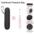 thumbnail image 2 of CNKOO Electric Toothbrush Storage Bag with Zipper Hard Shell Dustproof Soft Lining Toothbrush Carrying Case for X6856-12, 2 of 9