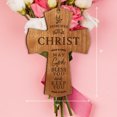 thumbnail image 2 of Lifesong Milestones Wood Hanging Cherry Mini Cross for Christian Home Decorations, 2 of 7