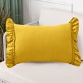thumbnail image 5 of Funda de almohada francesa-pequeña funda de almohada de ante fresco, 5 of 5