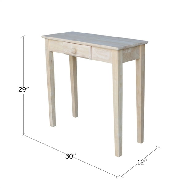 Natural unfinished sofa table deals