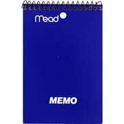 Angle View: Mead Topbound Memo Book, College Ruled, 40 Sheets, 4" x 6", Color Chosen For You