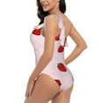 thumbnail image 4 of Honeii Strawberry for women's one-piece swimsuit featuring a chic one-shoulder design experience elegance and style in the water-Small, 4 of 6