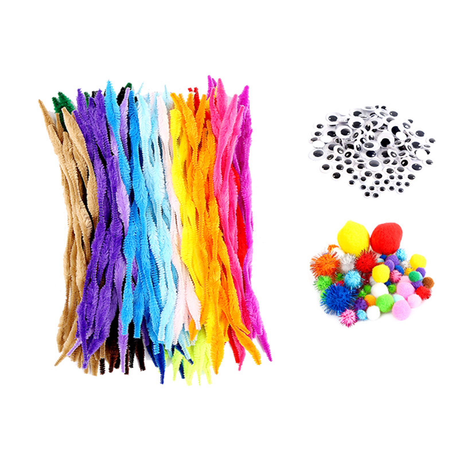 YMH Twist Bars Plush Iron Wires Soft Touch Plush Pipe Cleaners Twist