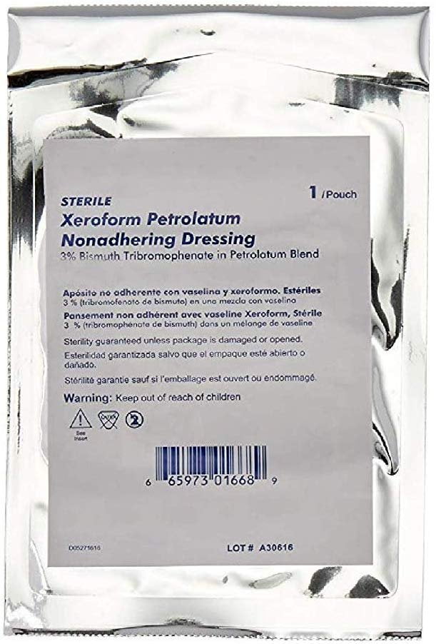 Xeroform Petrolatum Dressings. Box of 6 Impregnated Gauze Dressings 4