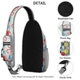 thumbnail image 3 of Crossbody Sling Backpack for Women Men Sea Cute Octopus and Whale Shark Shoulder Sling Crossbody Casual Chest Bag for Travel Sports Running Hiking, 3 of 6