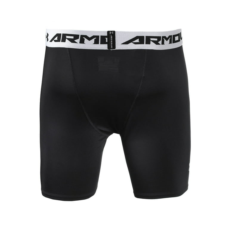 Men's Under Armour HeatGear Armour Compression Shorts - Mid , Black (001),  X-Large 