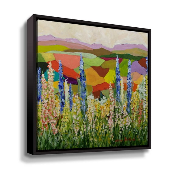 Artwall Sugar Plums, Gallery Wrapped Floater-framed Canvas by Allan Friedlander