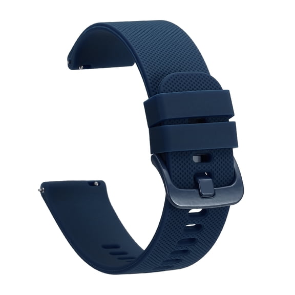 Uxcell Silicone Watch Bands 20mm Width Soft Quick Release Watch Bands Replacement Sports Straps with Stainless Steel Buckle for Men Women, Blue