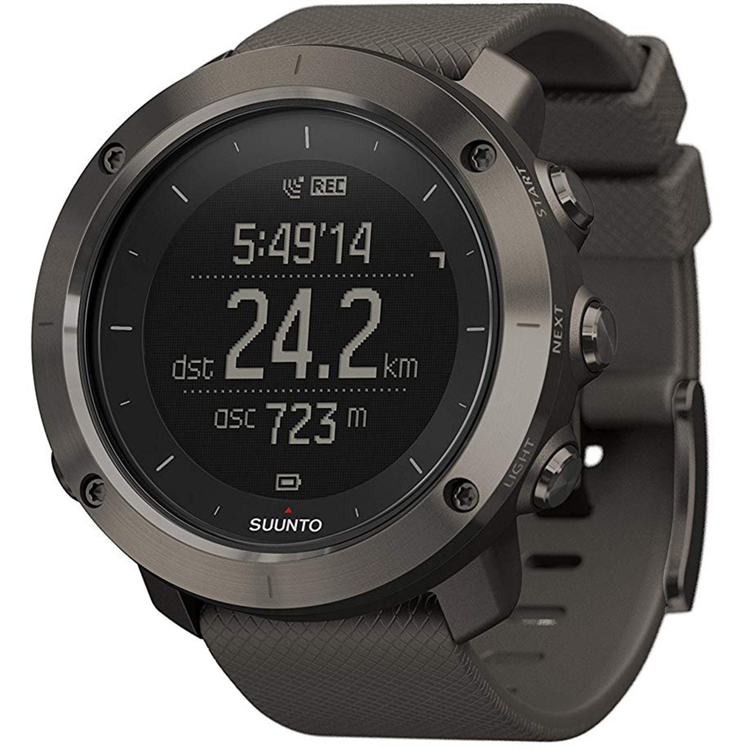 SUUNTO - SUUNTO TRAVERSE　SS022226000 Suunto Men's Traverse Grey Rubber Quartz Watch, GPS, 50mm